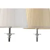 Desk lamp Home ESPRIT White Beige Metal Porcelain 25 W 220 V 20 x 20 x 44 cm (2 Units)