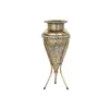 Vase Home ESPRIT Golden Metal 24 x 24 x 57 cm