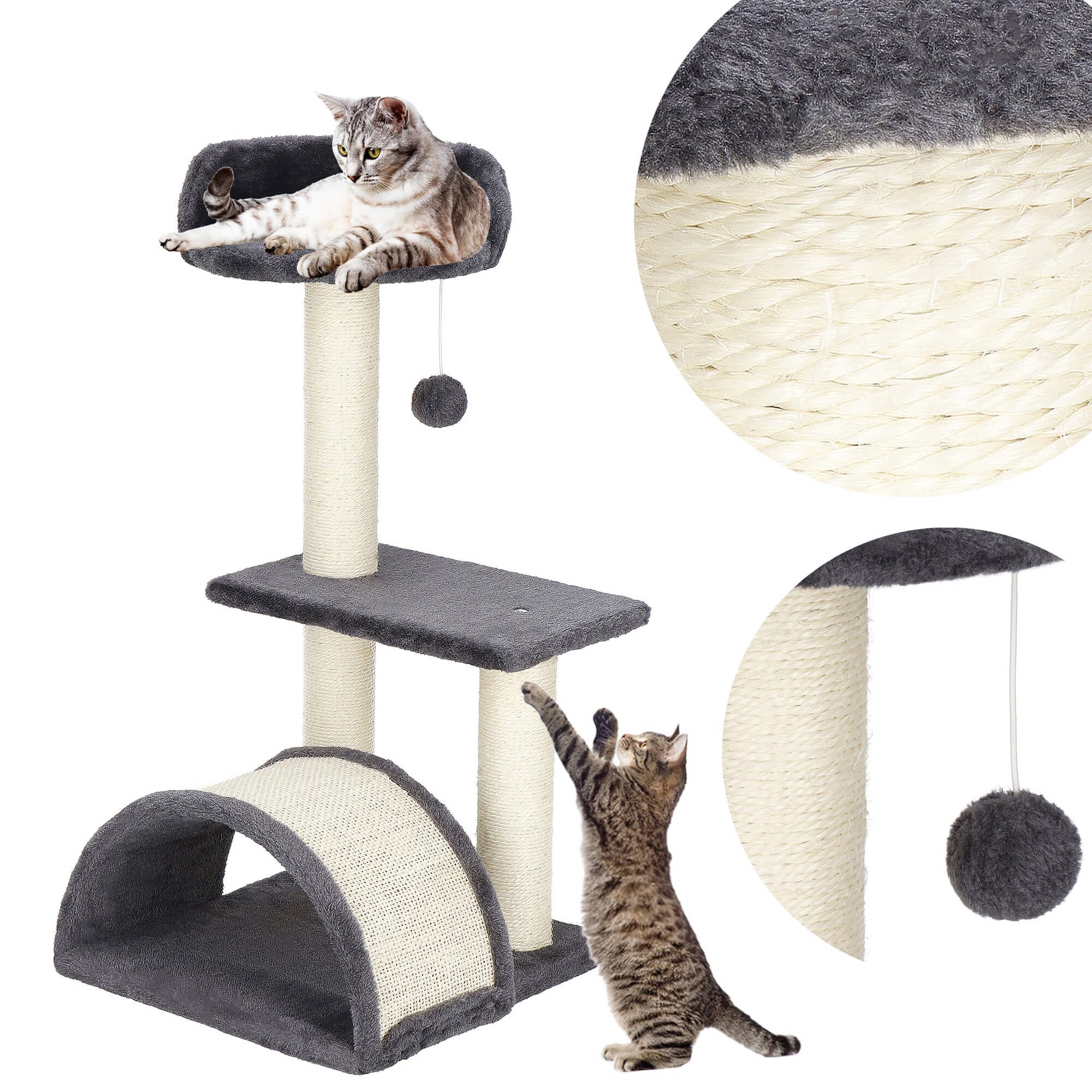 Multi-level cat house Springos PA1035 67 cm