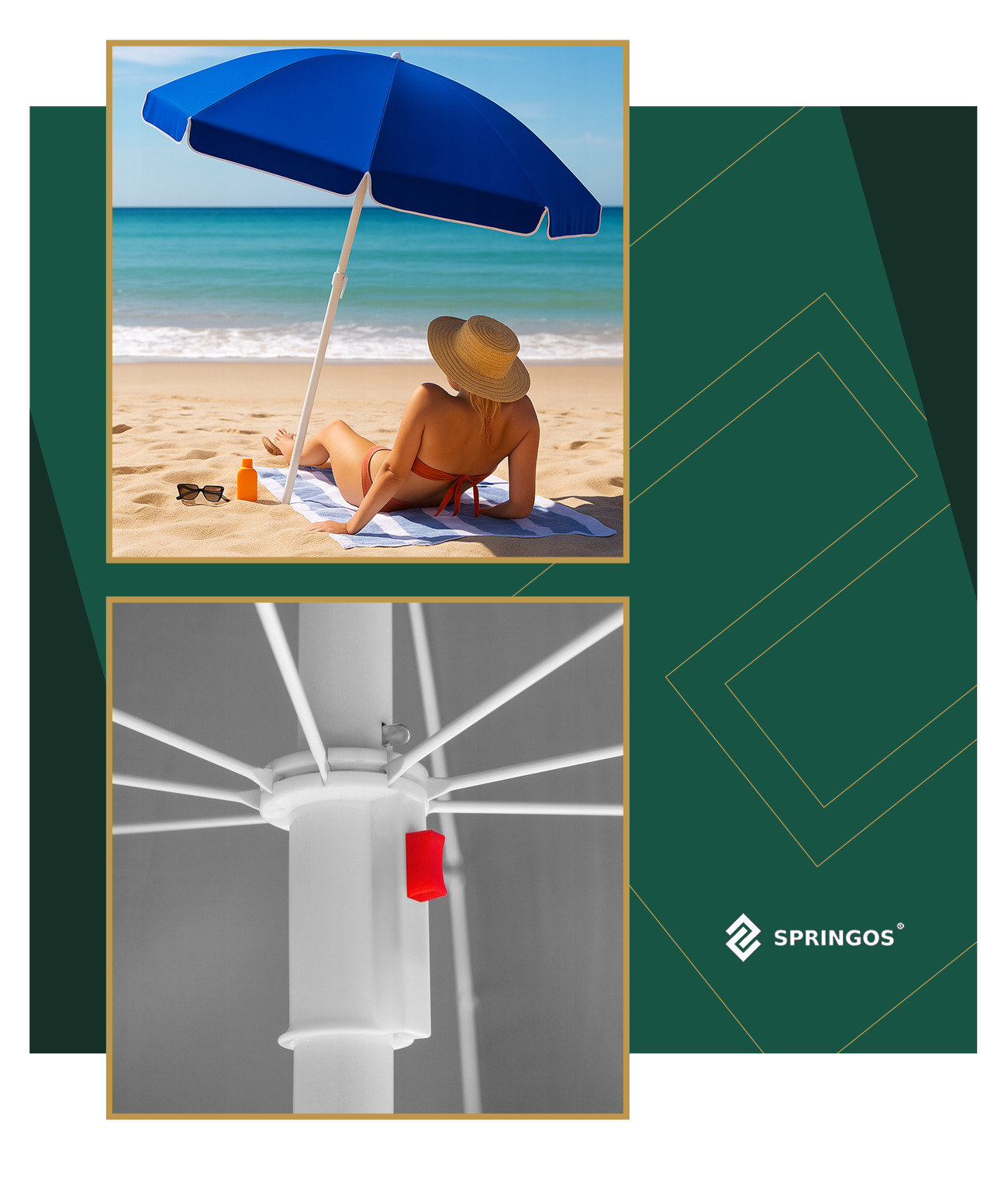 Beach umbrella Springos BU0003 240 cm