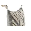 Cushion Home ESPRIT White Grey Tassels Boho 45 x 15 x 45 cm