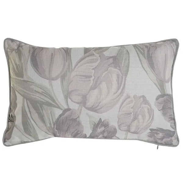 Cushion Home ESPRIT Printed Tulip 50 x 10 x 30 cm