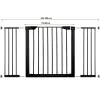 Turvavärav Springos SG0002CC 75-138 cm, must | Osta veebist — Megaluks