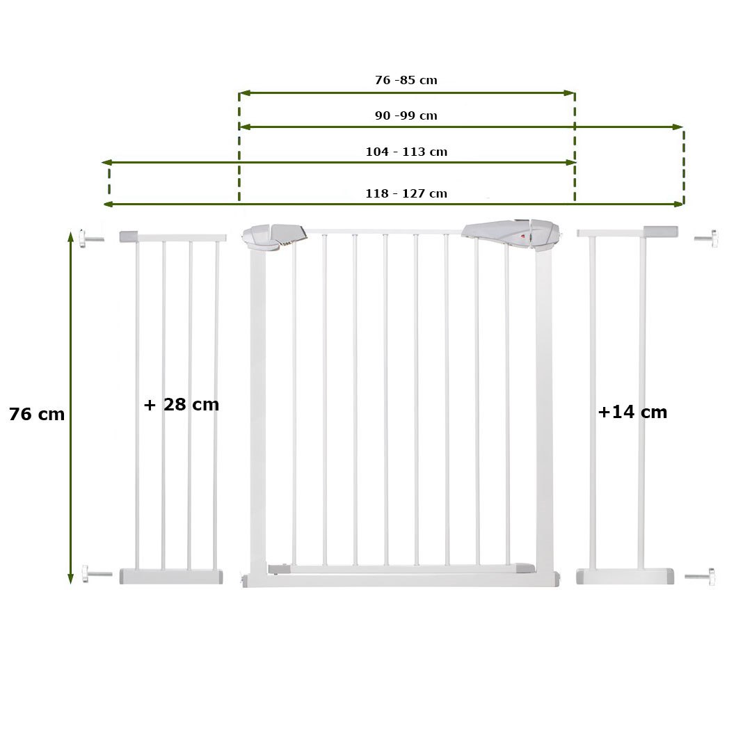 Safety barrier Springos SG0001AB 118-127cm | Buy online — Megaluks