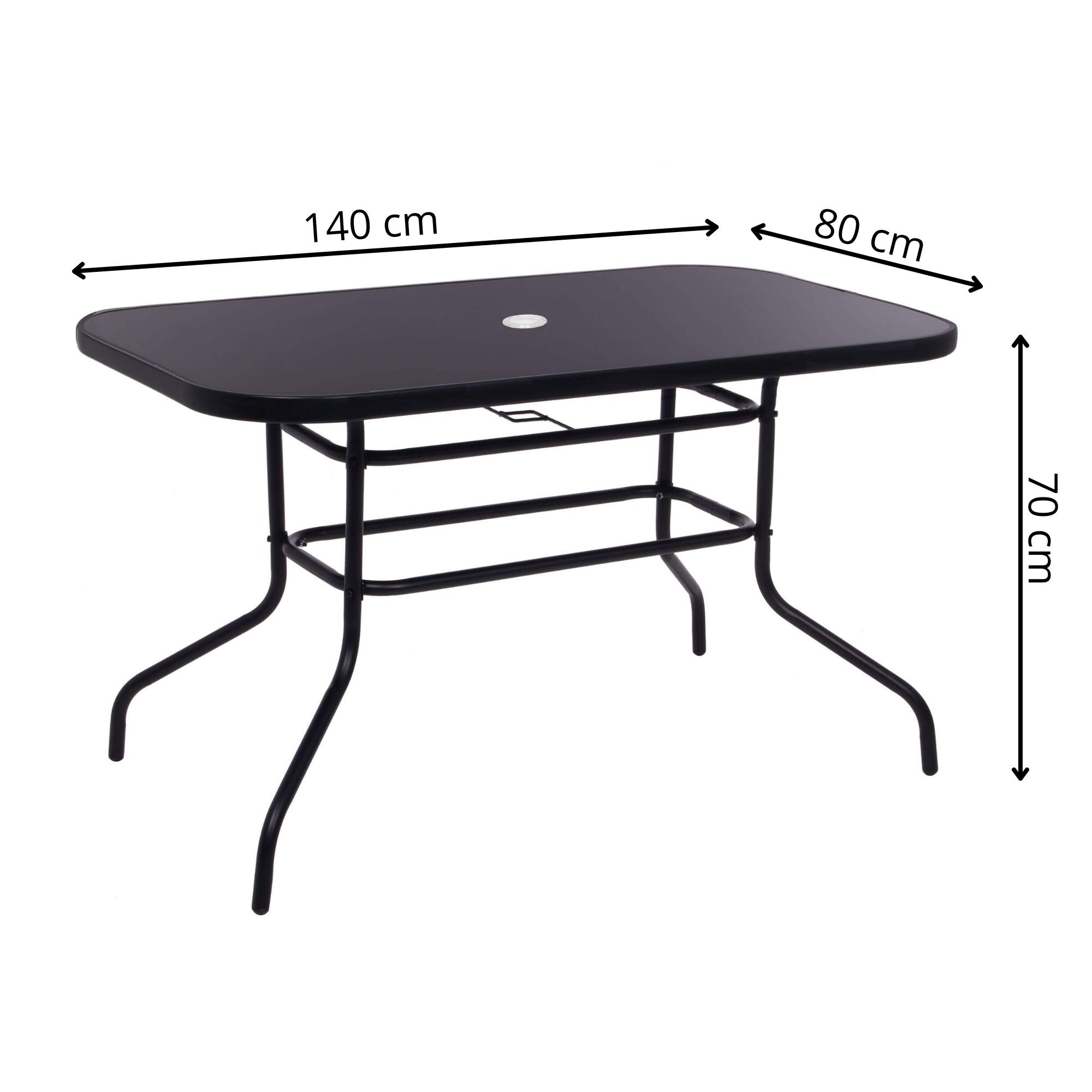 Garden table Springos GF0081 140 X 80 X 70 CM