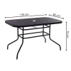 Garden table Springos GF0081 140 X 80 X 70 CM