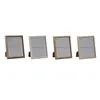 Photo frame Home ESPRIT Brown Beige Cream Natural Crystal MDF Wood Scandinavian 23,5 x 2,8 x 28,5 cm (4 Units)