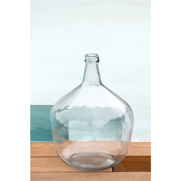 Vase Home ESPRIT Transparent Recycled glass 31 x 31 x 43 cm