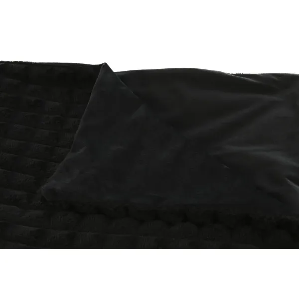 Blanket Home ESPRIT Black 130 x 170 cm