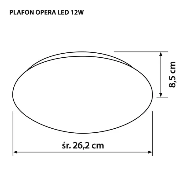 Ceiling Light Activejet AJE-OPERA 12W White 80 12 W