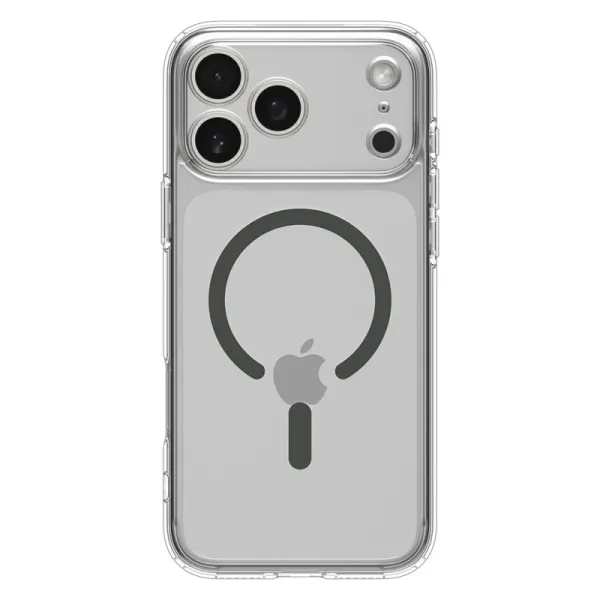 Spigen Ultra Hybrid Mag MagSafe - Case for iPhone 17 Pro Max (Clear/Graphite)