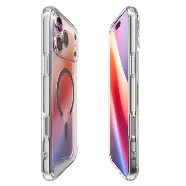 Spigen Ultra Hybrid Mag MagSafe - Case for iPhone 17 Pro Max (Clear/Graphite)