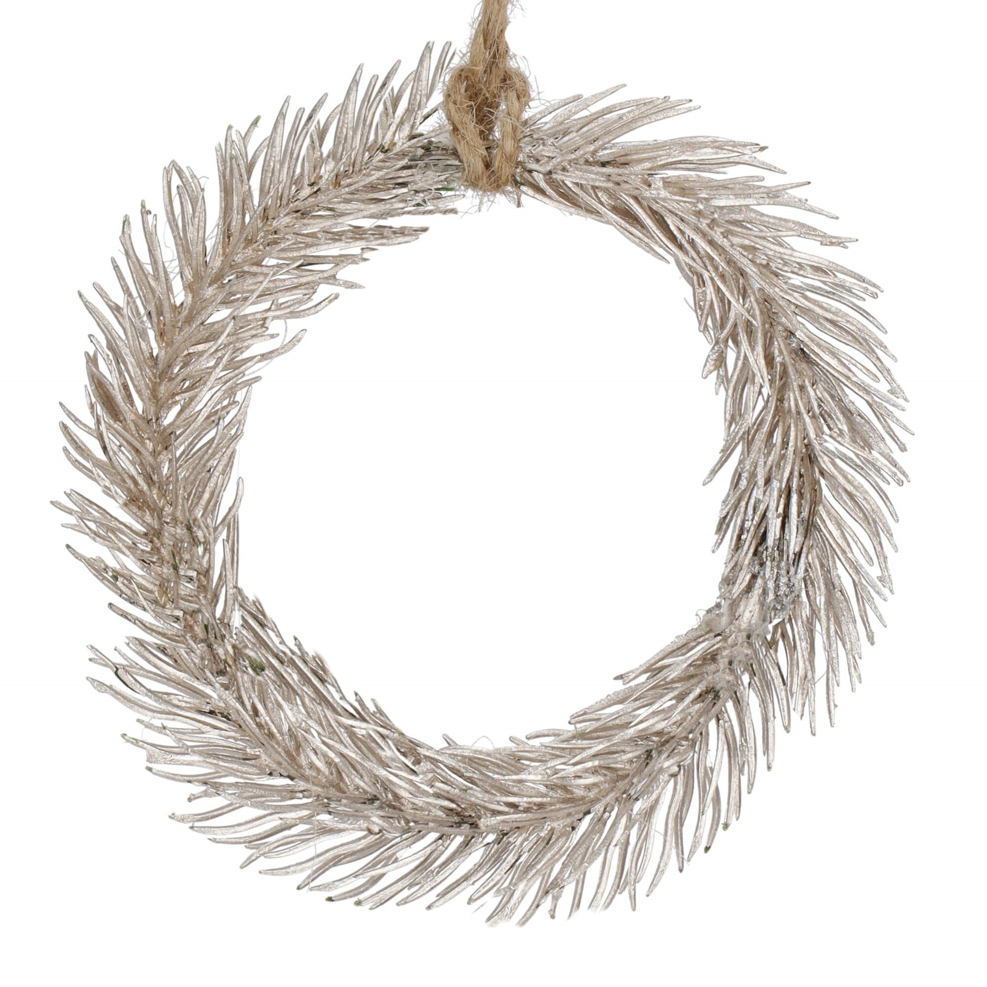 Christmas Tree Hanging Decoration Mini Wreath Springos CA1209, 10 cm