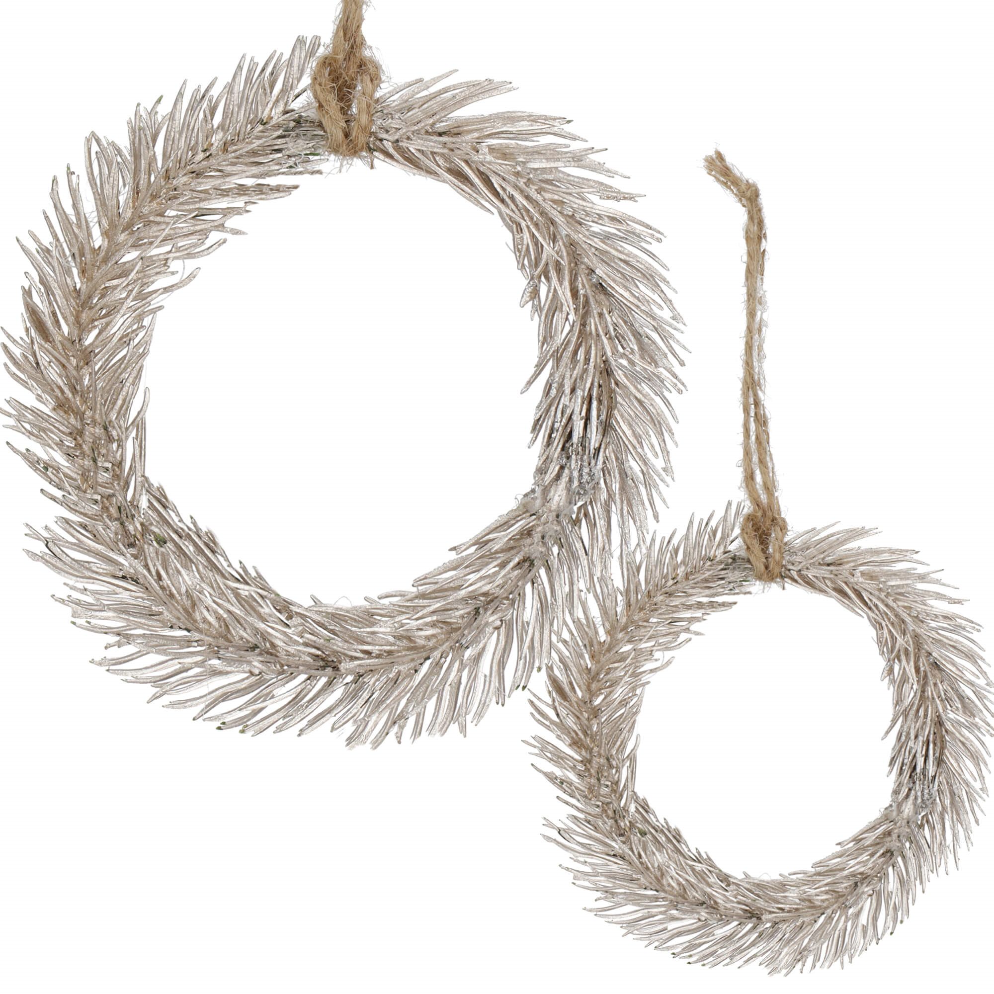 Christmas Tree Hanging Decoration Mini Wreath Springos CA1209, 10 cm