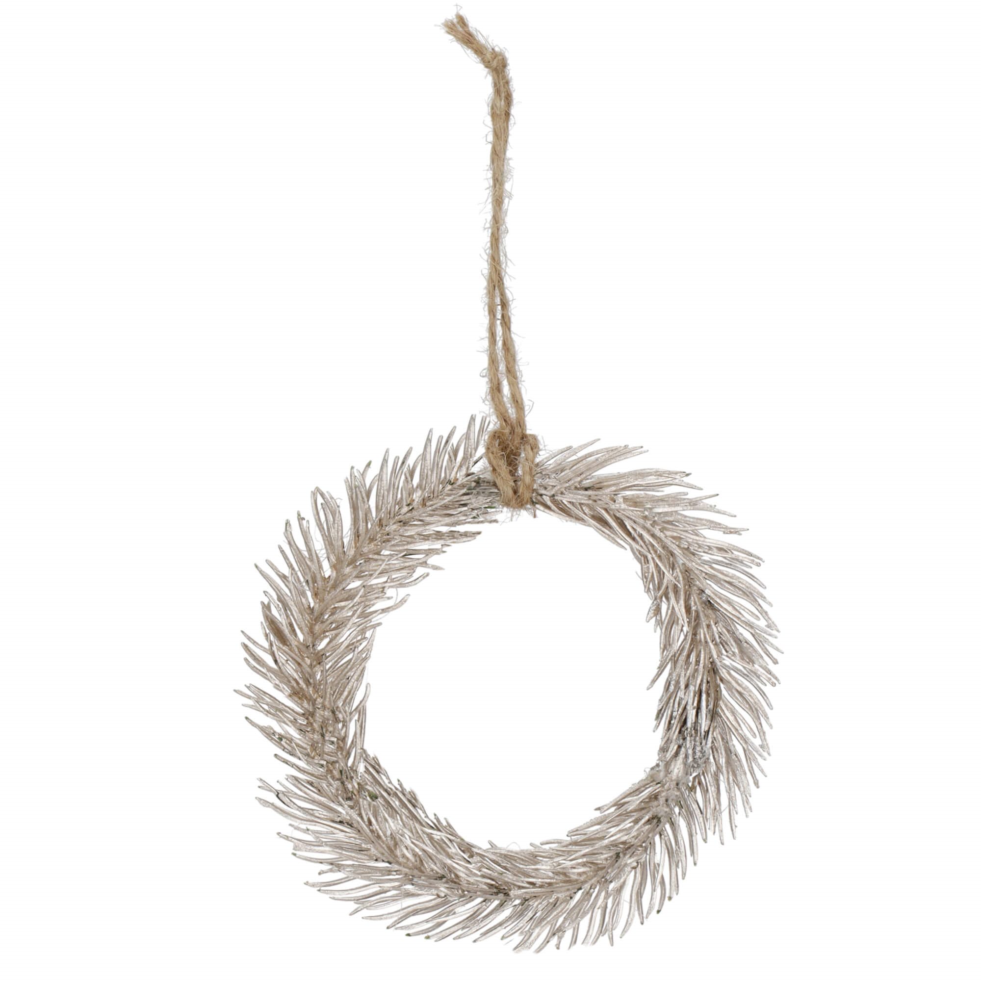 Christmas Tree Hanging Decoration Mini Wreath Springos CA1209, 10 cm