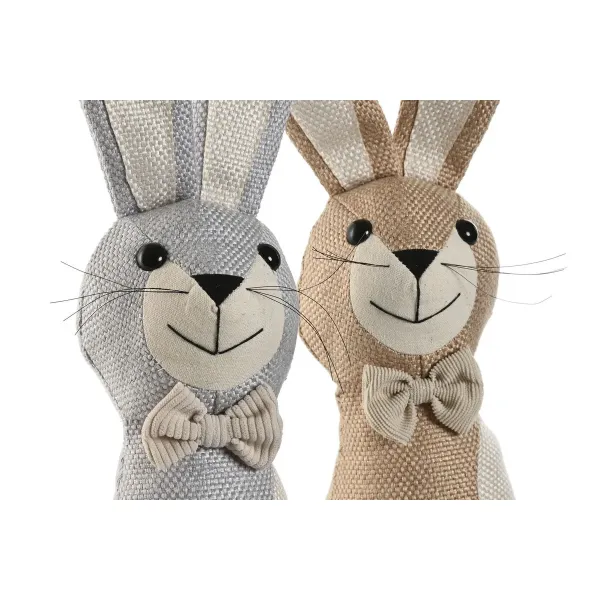 Door stop Home ESPRIT Sand 20 x 10 x 35 cm Rabbit (2 Units)