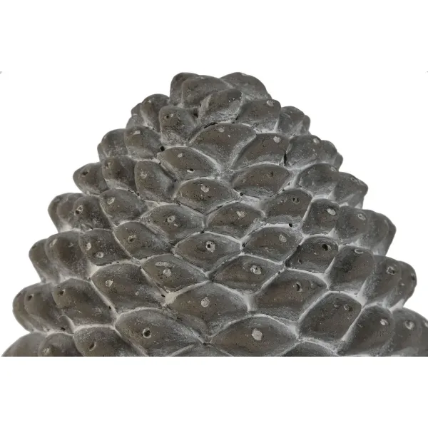 Decorative Figure Home ESPRIT Grey Pineapple 16 x 16 x 31 cm