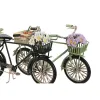 Decorative Figure Home ESPRIT Black Mint Bicycle Vintage 24 x 9 x 13 cm (2 Units)