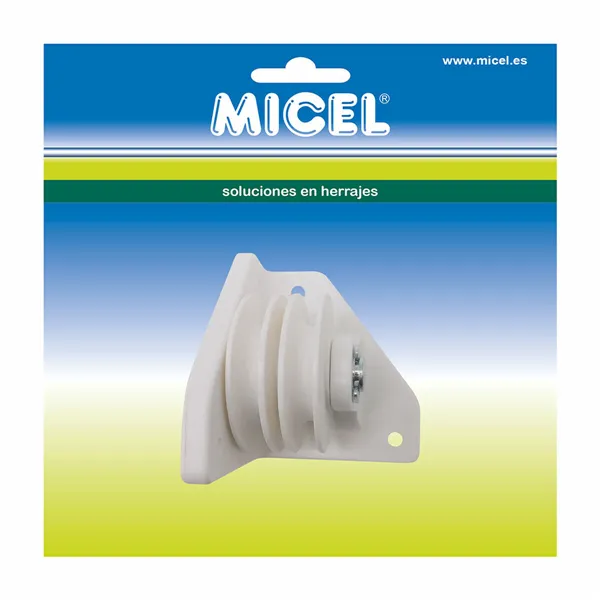 Pergola pulley Micel TLD20 Nylon 7,3 x 7,3 x 8 cm Side White