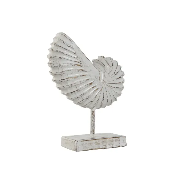 Decorative Figure Home ESPRIT White Mediterranean Snail 22 x 10 x 30 cm