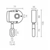 Mechanism for roll-out awning Micel TLD05 White 7,7 x 3,5 x 13,5 cm Manual 1:7