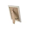 Photo frame Home ESPRIT White Natural Crystal polystyrene Scandinavian 24,6 x 2 x 29,6 cm (2 Units)