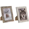 Photo frame Home ESPRIT White Natural Aluminium Crystal polystyrene Scandi 16 x 2 x 22 cm (2 Units)