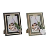 Photo frame Home ESPRIT Black Green Natural Aluminium Crystal MDF Wood Scandi 19 x 2 x 24 cm (2 Units)