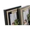 Photo frame Home ESPRIT Black Green Natural MDF Wood Scandinavian 16 x 2 x 21 cm (2 Units)