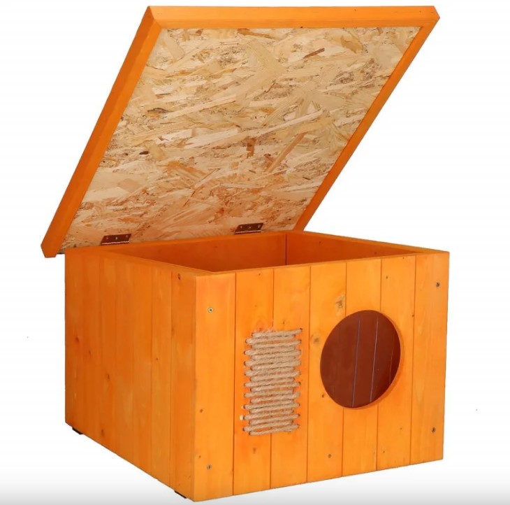 Cat house Springos CH001 teak