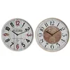 Wall Clock Home ESPRIT White Crystal MDF Wood 40 x 4,5 x 40 cm (2 Units)