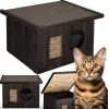 Cat house Springos CH001 black