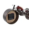 Table clock Home ESPRIT Red Metal Crystal MDF Wood Motorbike Vintage 32,5 x 10 x 18 cm