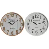 Wall Clock Home ESPRIT White Crystal MDF Wood 32 x 4,5 x 32 cm (2 Units)