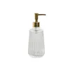 Soap Dispenser Home ESPRIT Transparent Golden Aluminium Crystal ABS 8 x 8 x 20,5 cm