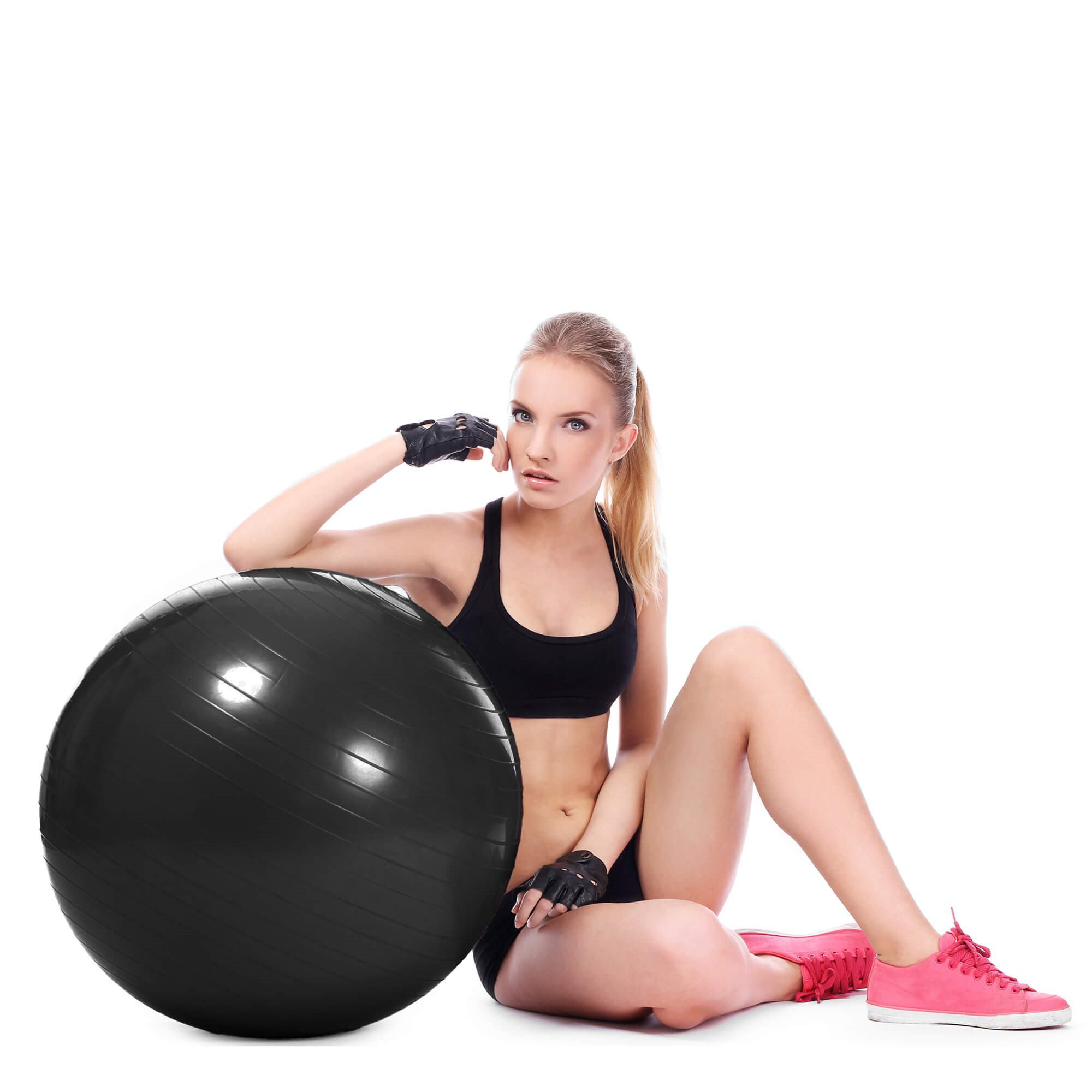 Kuntopallo Springos FB0014 65 cm pumpulla musta | Osta verkosta — Megaluks