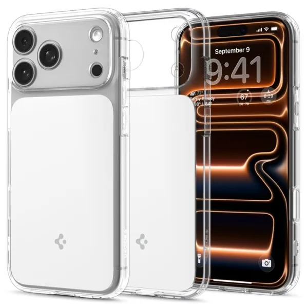 Spigen Ultra Hybrid T Mag MagSafe - Case for iPhone 17 Pro Max (Clear/White)