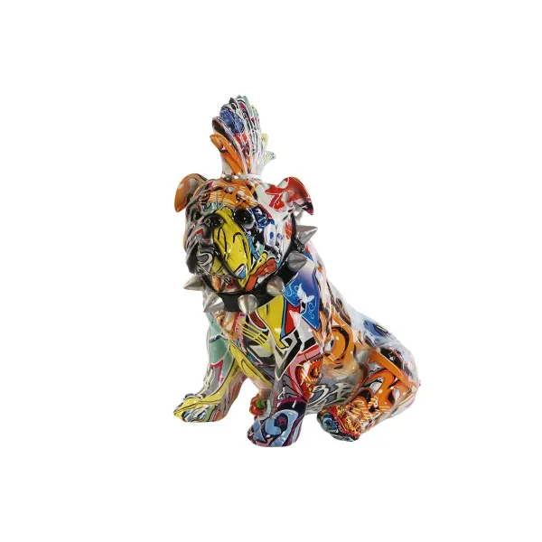 Decorative Figure Home ESPRIT Multicolour Dog 17 x 25 x 27 cm