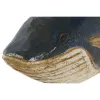 Decorative Figure Home ESPRIT White Navy Blue Whale 40 x 7 x 12 cm