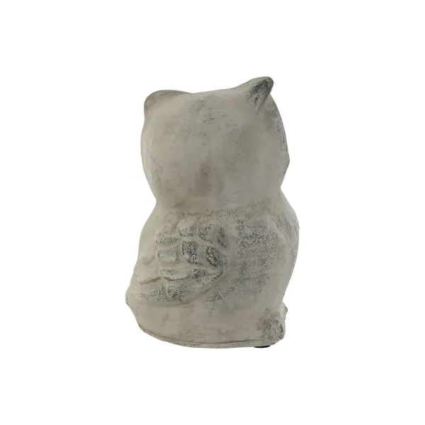 Decorative Figure Home ESPRIT Grey Owl Aged finish 10 x 9 x 14 cm (3 Units)