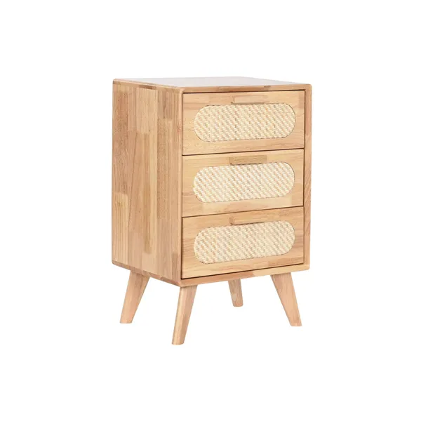 Chest of drawers Home ESPRIT Natural Metal Rubber wood 40 x 30 x 63 cm