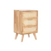 Chest of drawers Home ESPRIT Natural Metal Rubber wood 40 x 30 x 63 cm