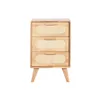 Chest of drawers Home ESPRIT Natural Metal Rubber wood 40 x 30 x 63 cm