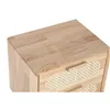 Nightstand Home ESPRIT Wood Metal Rattan 40 x 30 x 48 cm