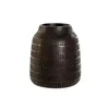 Vase Home ESPRIT Brown Black Resin Colonial 19 x 19 x 21 cm