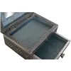 Jewelry box DKD Home Decor Silver Sky blue Wood Aluminium 17,5 x 12,5 x 8,5 cm