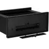 Battery-powered LED fireplace lamp decorative lighting, Springos CL0864 black