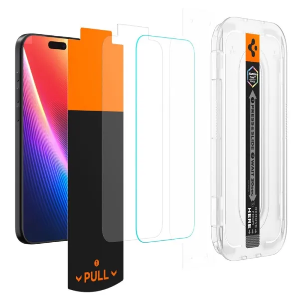 Spigen GLAS.TR EZ Fit Pro - Tempered Glass for iPhone 17 Pro Max / 16 Pro Max