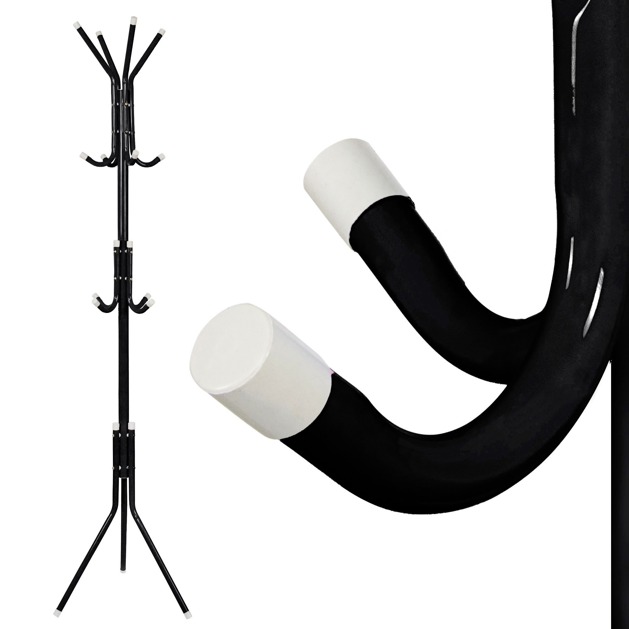 Metal Clothes Rack Springos HA2000, 177 cm, Black Stand | Buy online — Megaluks