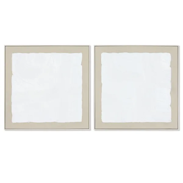 Painting Home ESPRIT Modern Urban 82,3 x 4,5 x 82,5 cm (2 Units)